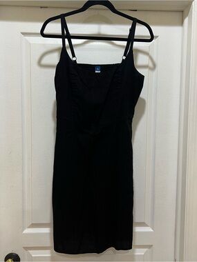Old Navy black fit and flare dress size large tall
